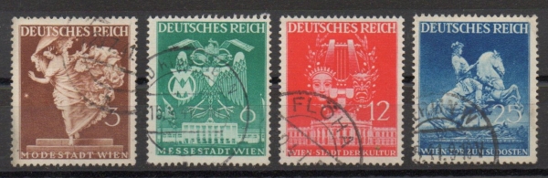 Michel Nr. 768 - 771, Frühjahrsmesse gestempelt.